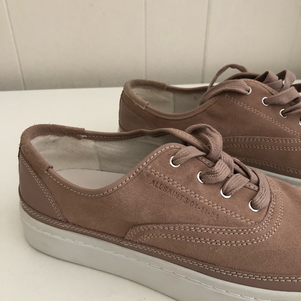 New All Saints Pink Platform Sneakers 11 - Picture 5 of 11